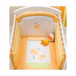 Piumone Picci [12.34] Lola - Piumetto letto 3 pz. ricamato ABBRACCIO