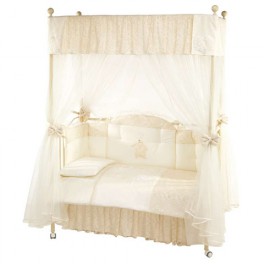 Lettino bimbo Picci Alina - Letto a baldacchino con rivestimento