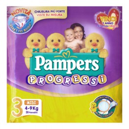 Pampers Pannolini Progressi Premiums - Midi - 4-9 Kg.