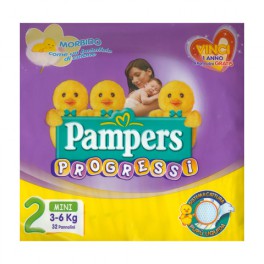 Pampers Pannolini Progressi Premiums - Mini - 3-6 Kg.