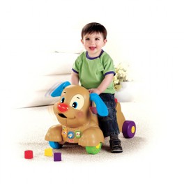 Giocattolo 9+ mesi Fisher Price Cagnolino Primi Passi Cavalcabile