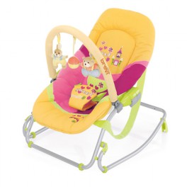 Sdraietta Brevi Baby Rocker Soft Toy con barra giochi