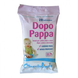 Per la pappa BBS Ciucciolindo - 20 salviettine dopo pappa