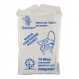 Per l'igiene del bambino Unifamily 10 maxi coprisedili water igienici